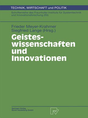 cover image of Geisteswissenschaften und Innovationen